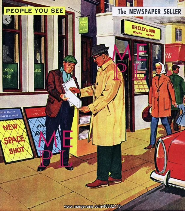 : The Newspaper Seller : The Newspaper Seller