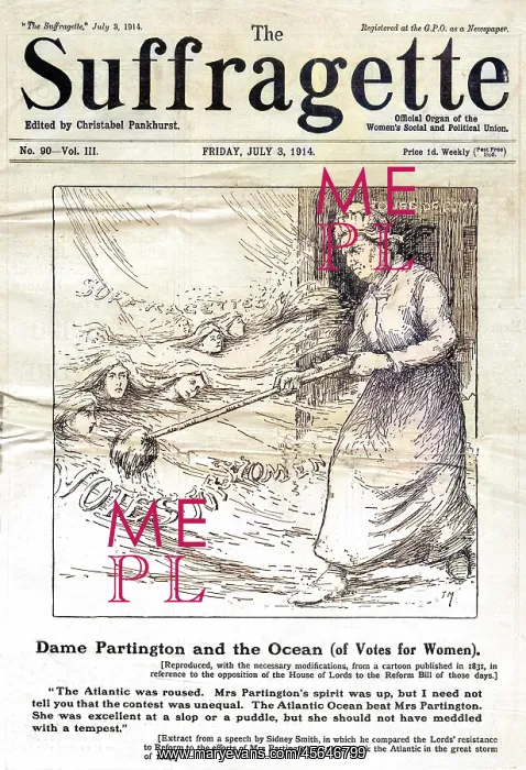  : NEWSPAPER / SUFFRAGETTE