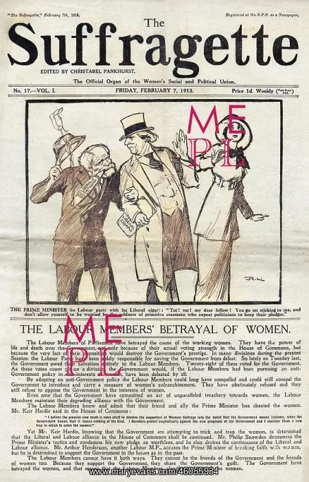  : NEWSPAPER / SUFFRAGETTE