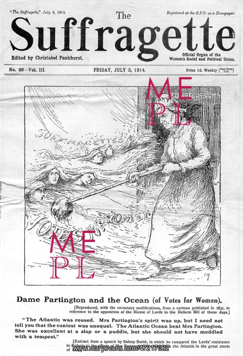  : NEWSPAPER / SUFFRAGETTE