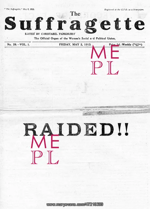  : NEWSPAPER / SUFFRAGETTE