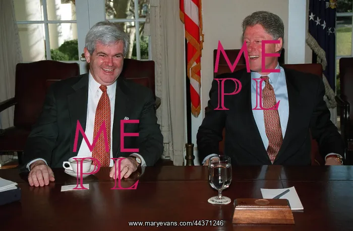 : Newt Gingrich & Bill Clinton : Newt Gingrich & Bill Clinton