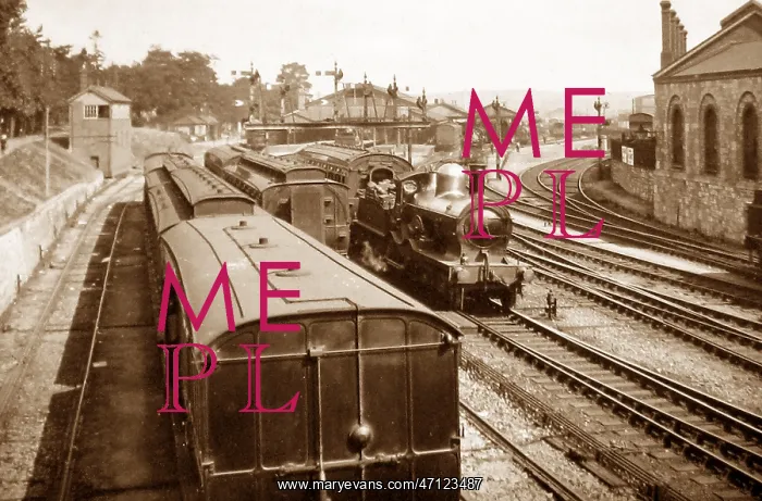  : Newton abbott railway station devon in 1899