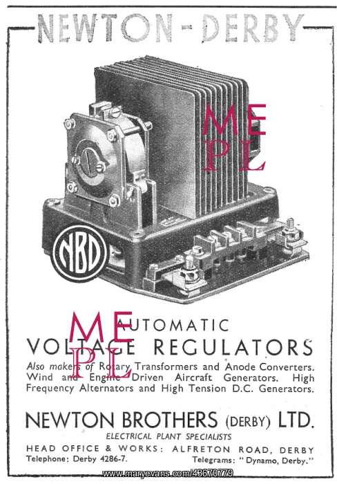 : Newton-Derby Generators Voltage Regulators : Newton-Derby Generators Voltage Regulators