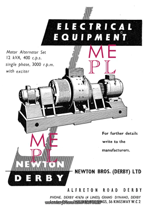 : Newton-Derby Generators Voltage Regulators : Newton-Derby Generators Voltage Regulators
