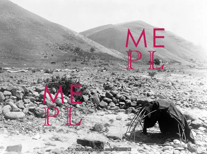 : Nez Perce sweat-lodge. Edward S. Curtis ? : Nez Perce sweat-lodge. Edward S. Curtis ?