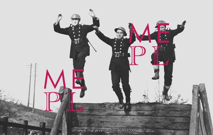  : NFS firefighters at assault course training camp, WW2