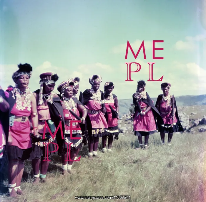 : Nguni diviners in full regalia singing while performing : Nguni diviners in full regalia singing while performing
