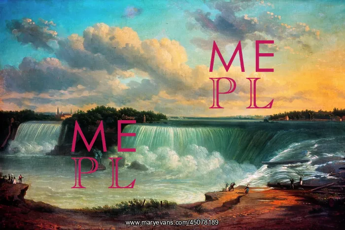 : Niagara Falls in a Scenic Painting Attributed : Niagara Falls in a Scenic Painting Attributed