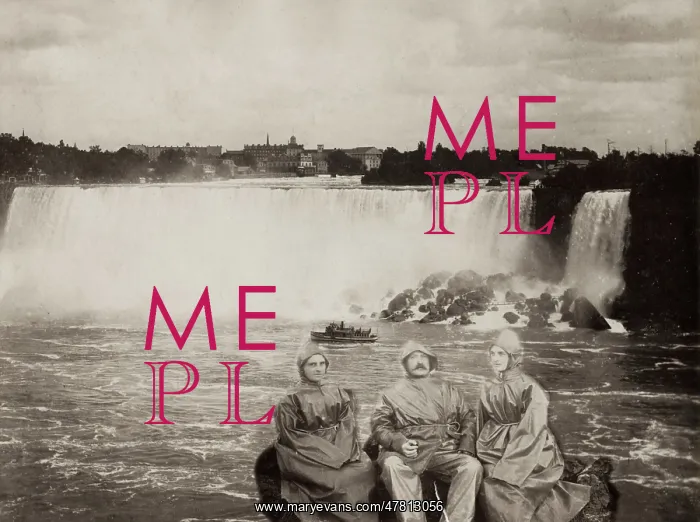 : Niagara Falls, studio mock-up : Niagara Falls, studio mock-up