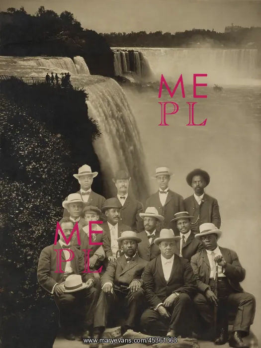 : Niagara Movement founders superimposed over an image : Niagara Movement founders superimposed over an image