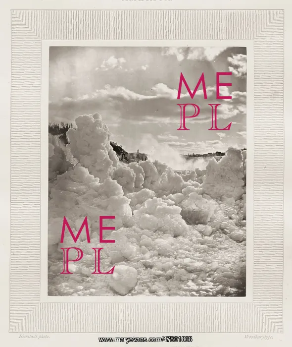 : Niagara River, Falls in winter. Woodburytype : Niagara River, Falls in winter. Woodburytype