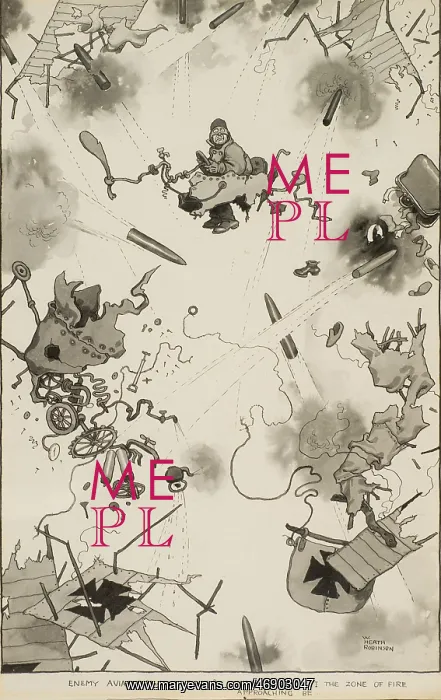 : A Nice Conclusion, by William Heath Robinson, WW1 : A Nice Conclusion, by William Heath Robinson, WW1