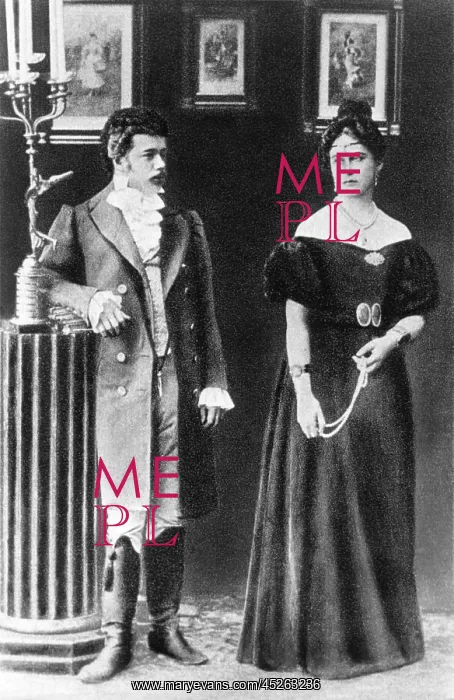  : Nicholas II and his aunt in a scene from Eugene Onegin