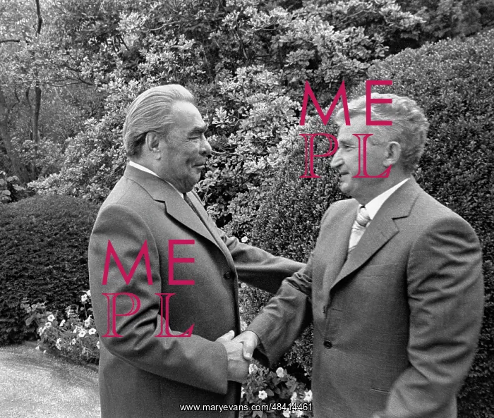 : Nicolae Ceausescu and Leonid Brezhnev : Nicolae Ceausescu and Leonid Brezhnev
