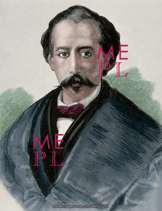 : Nicolas Diaz de Benjumea (1820-1884). Spanish writer. Portra : Nicolas Diaz de Benjumea (1820-1884). Spanish writer. Portra