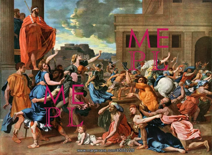 : Nicolas Poussin - The Rape of the Sabine Women : Nicolas Poussin - The Rape of the Sabine Women