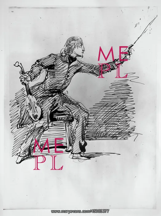 : Nicolo Paganini, sketch : Nicolo Paganini, sketch