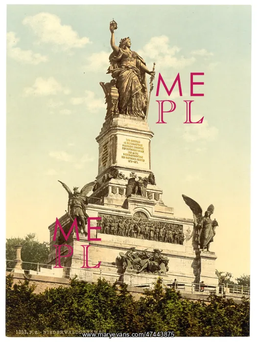 : Niederwald Monument, the Rhine, Germany : Niederwald Monument, the Rhine, Germany