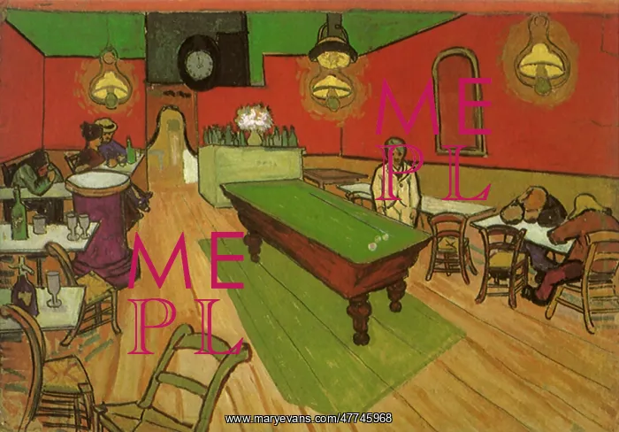 : The Night Cafe in Arles, by Van Gogh : The Night Cafe in Arles, by Van Gogh