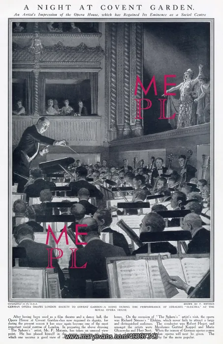 : A night at Covent Garden Opera House 1925 : A night at Covent Garden Opera House 1925