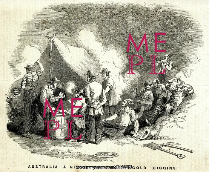 : Night Scene in Australia, Gold Diggers : Night Scene in Australia, Gold Diggers