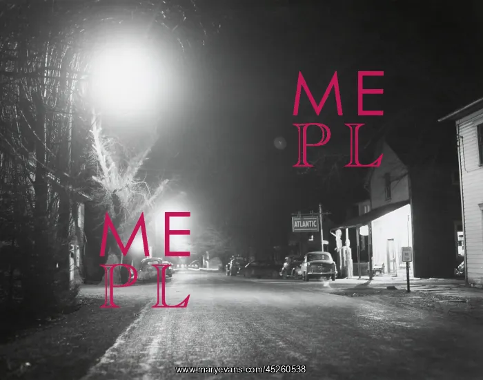 : Night scene in a newly electrified town somewhere : Night scene in a newly electrified town somewhere