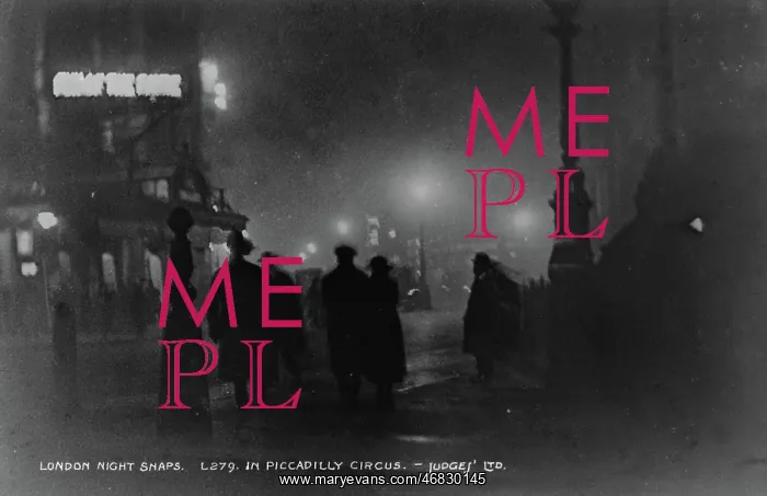 : Night Scene in Piccadilly Circus : Night Scene in Piccadilly Circus