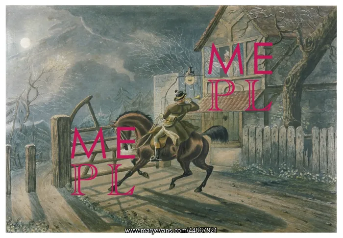 : Night call at a turnpike gate : Night call at a turnpike gate