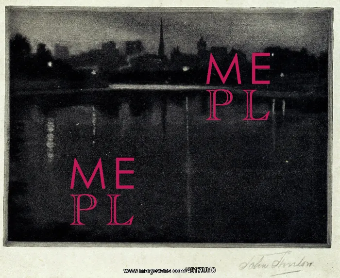 : Nightfall. An aquatint showing an Australian town, under a dark, evening sky, : Nightfall. An aquatint showing an Australian town, under a dark, evening sky,