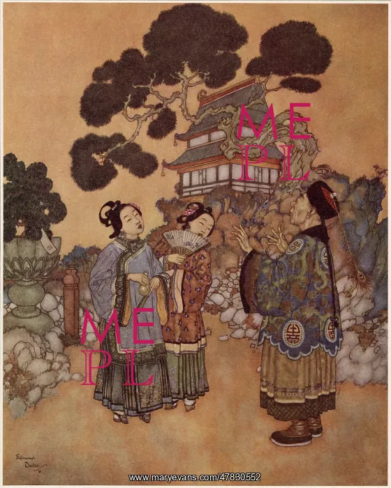 : The Nightingale - Edmund Dulac : The Nightingale - Edmund Dulac