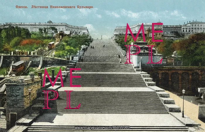 : Nikolaevsky Boulevard and steps, Odessa, Ukraine : Nikolaevsky Boulevard and steps, Odessa, Ukraine