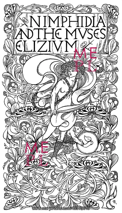 : Nimphidia and the Muses Elizium, by Charles Ricketts : Nimphidia and the Muses Elizium, by Charles Ricketts