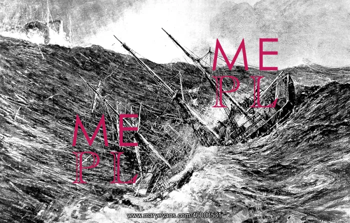 : The Nimrod in a storm, Antarctic Ocean, 1908 : The Nimrod in a storm, Antarctic Ocean, 1908