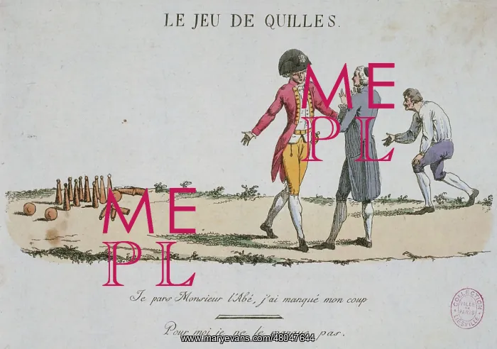 : Ninepins. Paris, Musee Carnavalet : Ninepins. Paris, Musee Carnavalet