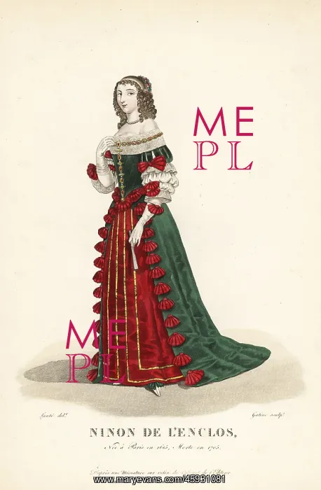 : Ninon de l'Enclos, French author, courtesan : Ninon de l'Enclos, French author, courtesan