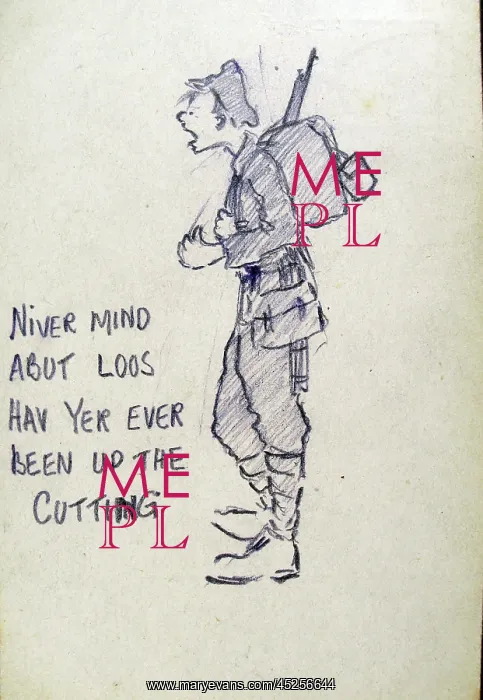 : NIVER MIND ABUT LOOS WWI drawing : NIVER MIND ABUT LOOS WWI drawing