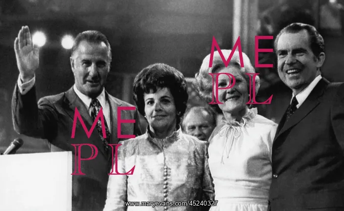 : Nixon Presidency. From left: US Vice President ? : Nixon Presidency. From left: US Vice President ?