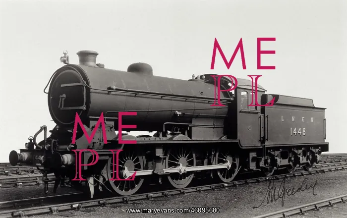 : No.1448 loco engine; LNER : No.1448 loco engine; LNER