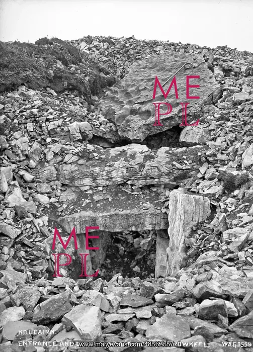 : No.4. Cairn, Entrance and Displaced Capstone, Carrowkeel : No.4. Cairn, Entrance and Displaced Capstone, Carrowkeel