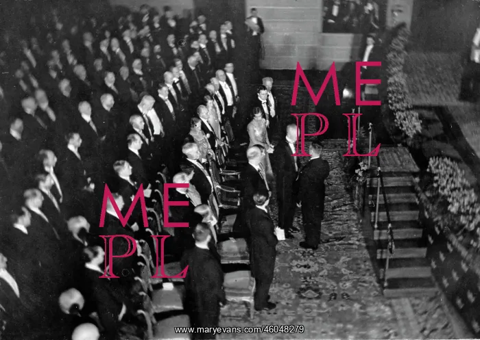 : Nobel Prize Ceremony 1929 : Nobel Prize Ceremony 1929