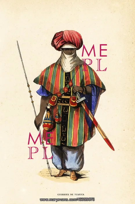 : Noble Tuareg warrior of Agadez, Niger : Noble Tuareg warrior of Agadez, Niger