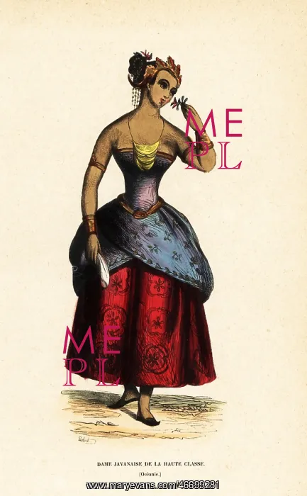 : Noble woman of Java, Indonesia : Noble woman of Java, Indonesia