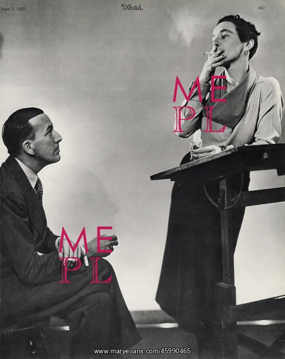 : Noel Coward and Gladys Calthrop, 1937 : Noel Coward and Gladys Calthrop, 1937