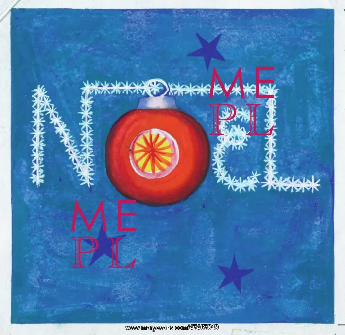  : Noel ? design with Christmas ball