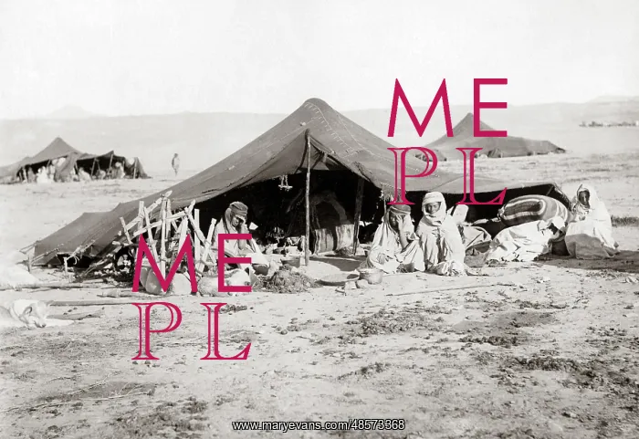  : Nomad camp, Algerian Sahara, circa 1890