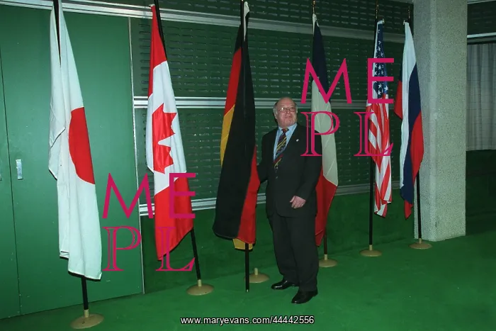 : Norbert Blum Stands By Flag : Norbert Blum Stands By Flag