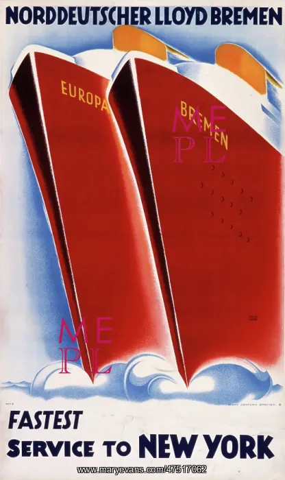 : Norddeutscher Lloyd poster : Norddeutscher Lloyd poster