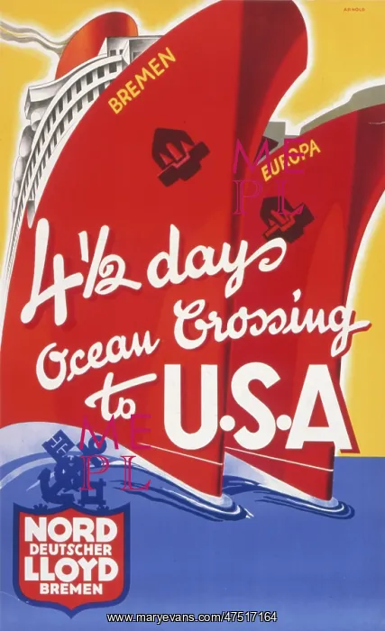 : Norddeutscher Lloyd poster : Norddeutscher Lloyd poster
