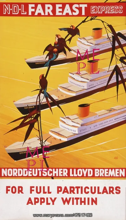 : Norddeutscher Lloyd poster : Norddeutscher Lloyd poster